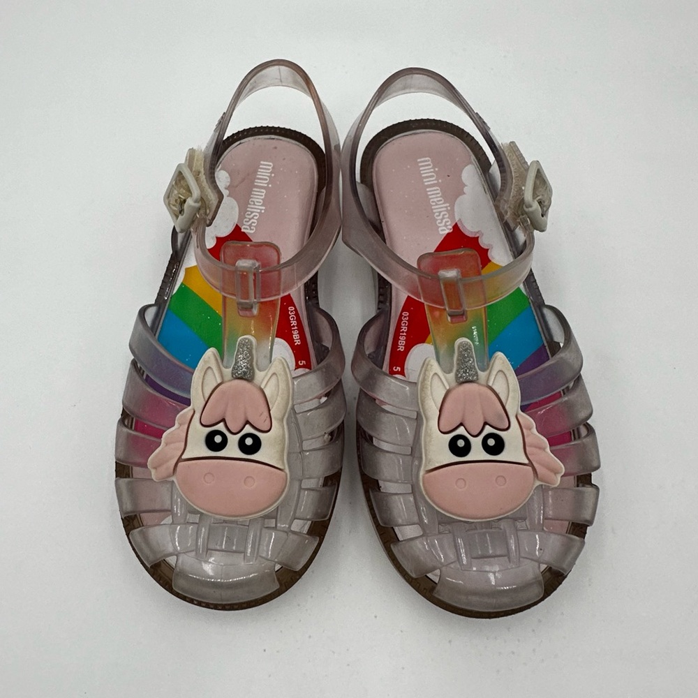 Mini Melissa Possession Unicorn Sandals Size 10
